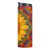 Kaleidoscoop Zonnebloem Thermosbeker (Geroteerd rechts)