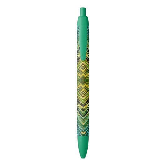 Kaleidoscoop Zwarte Inkt Pen (Achterkant (Verticaal))