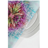 Kaleidoscoopdauw: Abstracte bloemkunst Theedoek