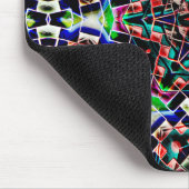 Kaleidoscoopdoek plastic of met leder bekleed muismat (Hoek)