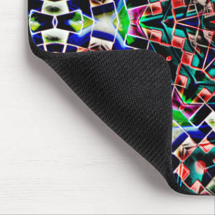 Kaleidoscoopdoek plastic of met leder bekleed muismat