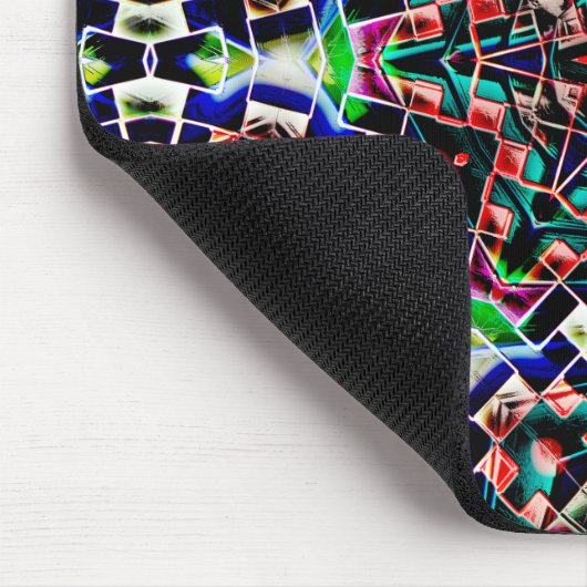 Kaleidoscoopdoek plastic of met leder bekleed muismat (Hoek)