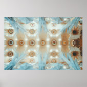 Kaleidoscoopfotografie plafond poster (Voorkant)