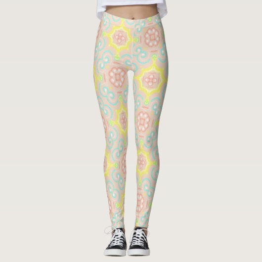 Kaleidoscooppatroon Leggings (Voorkant)