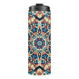 Kaleidoscooppatroon Thermische Tumbler Thermosbeker