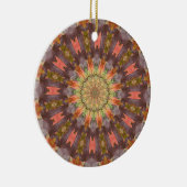 Kaleidoscoopreeks - Autumn Leaves Keramisch Ornament (Rechts)