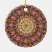 Kaleidoscoopreeks - Autumn Leaves Keramisch Ornament (Achterkant)