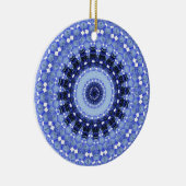 Kaleidoscoopreeks - Wintersneeuw 1 Keramisch Ornament (Rechts)