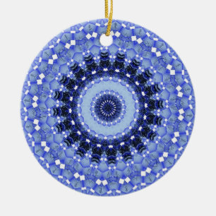 Kaleidoscoopreeks - Wintersneeuw 1 Keramisch Ornament