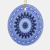 Kaleidoscoopreeks - Wintersneeuw 1 Keramisch Ornament (Links)