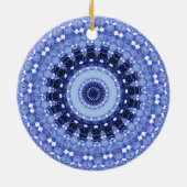 Kaleidoscoopreeks - Wintersneeuw 1 Keramisch Ornament (Achterkant)