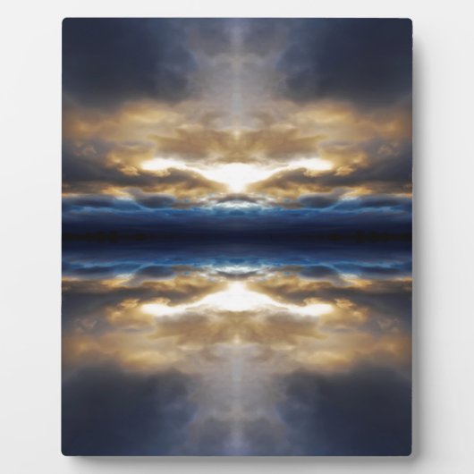 Kaleidoscoopwolken bij zonsondergang fotoplaat (Voorkant)