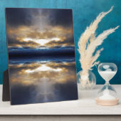 Kaleidoscoopwolken bij zonsondergang fotoplaat (Zijkant)