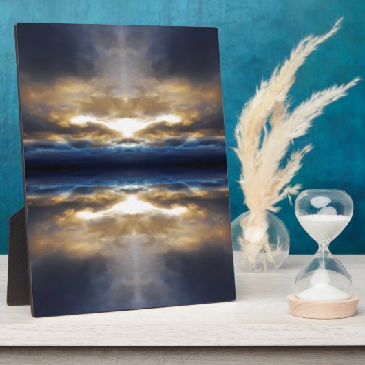 Kaleidoscoopwolken bij zonsondergang fotoplaat (Zijkant)