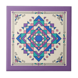 Kaleidoscope Abstract Pattern Tegeltje