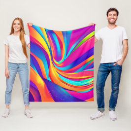 Kaleidoscope Abstracte burst artwork Fleece Deken