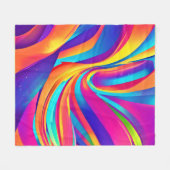 Kaleidoscope Abstracte burst artwork Fleece Deken (Voorkant (Horizontaal))