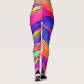 Kaleidoscope Abstracte burst artwork Leggings (Achterkant)