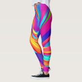 Kaleidoscope Abstracte burst artwork Leggings (Links)
