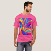 Kaleidoscope Abstracte burst artwork T-shirt (Voorkant volledig)