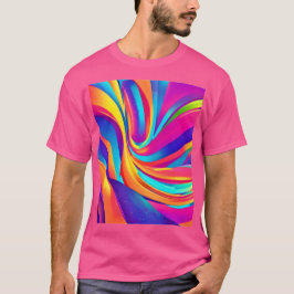 Kaleidoscope Abstracte burst artwork T-shirt