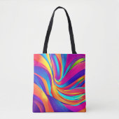 Kaleidoscope Abstracte burst artwork Tote Bag (Voorkant)