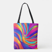 Kaleidoscope Abstracte burst artwork Tote Bag (Achterkant)