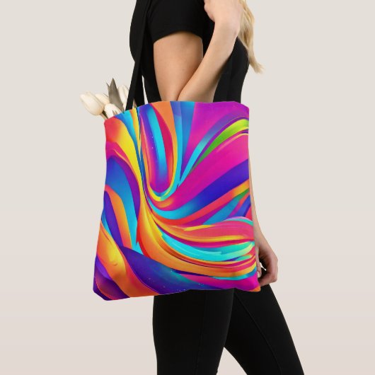 Kaleidoscope Abstracte burst artwork Tote Bag (Dichtbij)