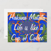 Kaleidoscope Acacia Tree Art Print/Graphic Briefkaart (Voorkant / Achterkant)