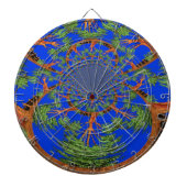 Kaleidoscope Acacia Tree Art Print/Graphic Dartbord (Voorkant)