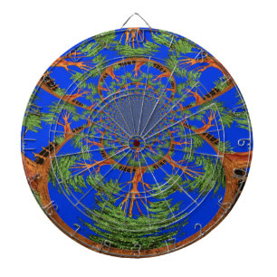 Kaleidoscope Acacia Tree Art Print/Graphic Dartbord