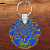 Kaleidoscope Acacia Tree Art Print/Graphic Sleutelhanger (Voorkant)
