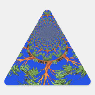 Kaleidoscope Acacia Tree Art Print/Graphic Sticker