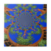 Kaleidoscope Acacia Tree Art Print/Graphic Tegeltje (Voorkant)
