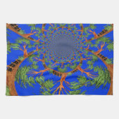 Kaleidoscope Acacia Tree Art Print/Graphic Theedoek (Horizontaal)