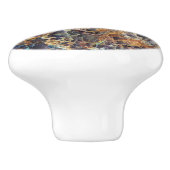 Kaleidoscope Agate Stone Patroon Keramische Knop (Zijkant)