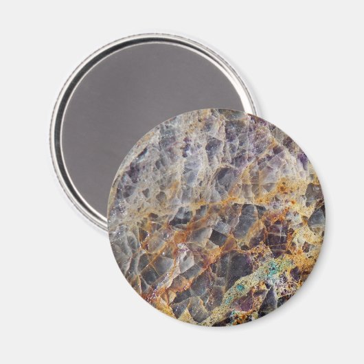 Kaleidoscope Agate Stone Patroon Magneet (Voorkant / Achterkant)