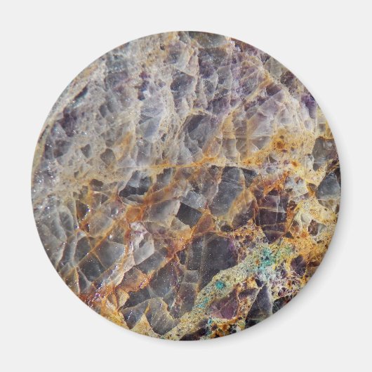 Kaleidoscope Agate Stone Patroon Magneet (Voorkant)