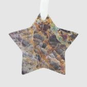 Kaleidoscope Agate Stone Patroon Ornament (achterkant)