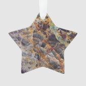 Kaleidoscope Agate Stone Patroon Ornament (voorkant)
