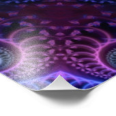 Kaleidoscope Apophysis Mandala Hearts Foto Afdruk (Hoek)