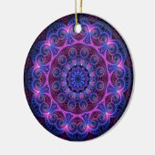 Kaleidoscope Apophysis Mandala Hearts Keramisch Ornament (Links)