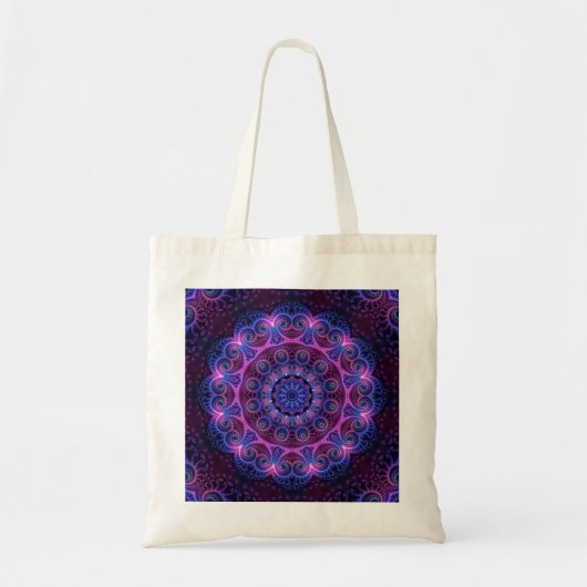 Kaleidoscope Apophysis Mandala Hearts Tote Bag (Voorkant)