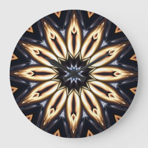 Kaleidoscope Art 16 Wall Clocks & Numeral Options Grote Klok