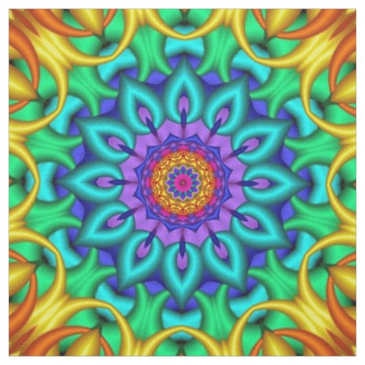 Kaleidoscope Art 18 Custom Fabric Stof (Swatch)