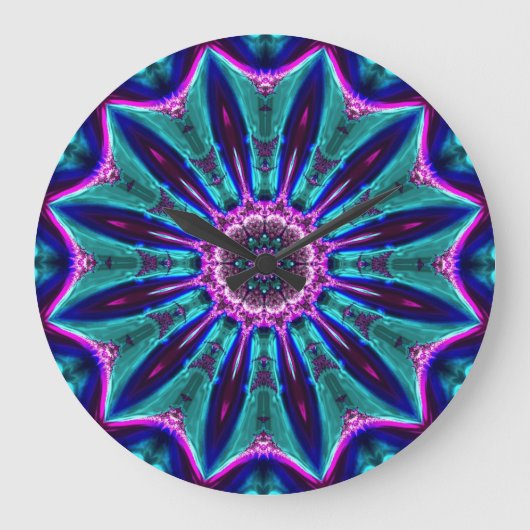 Kaleidoscope Art. 1 Wall Clocks & Nummeropties Grote Klok (Voorkant)