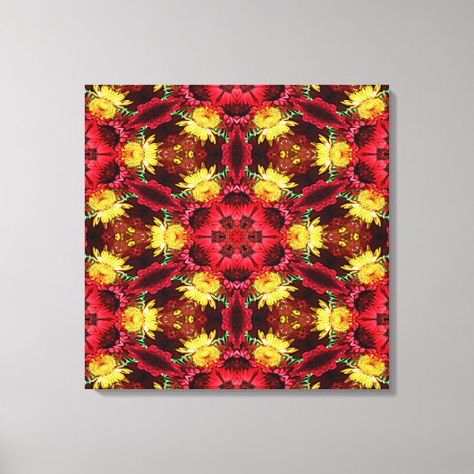 Kaleidoscope Art 21 Wrapped Canvas Afdruk (Voorkant)