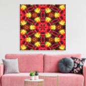 Kaleidoscope Art 21 Wrapped Canvas Afdruk (Insitu (Woonkamer))