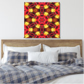 Kaleidoscope Art 21 Wrapped Canvas Afdruk (Insitu (Slaapkamer))