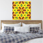 Kaleidoscope Art. 22 Kouddoek Canvas Afdruk (Insitu (Slaapkamer))